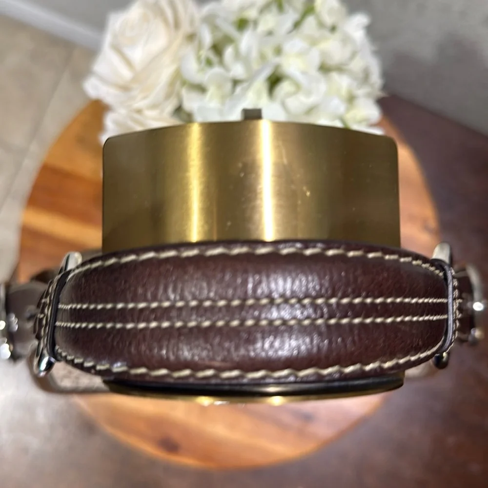 Coach Vintage Beige Brown Monogram Canvas With Brown Suede Soho Shoulder Bag - Picture 10 of 15